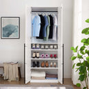 Lee - Free Standing Wardrobe Closet With Adjustable Shoe Shelves by HouseOfZazla