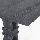 Devingo - Extendable Dining Table Rustic Style - Gray