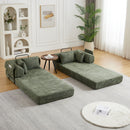 Convertible Sleeper Sofa Bed With Cylindrical Pillow by HouseOfZazla