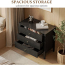 Fluted 3 Drawer Nightstand With Soft Close Slides by HouseOfZazla