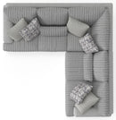 Titan - Sectional With Comfort Coil Seating And Accent Pillows Included