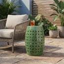 12" Outdoor Iron Side Table