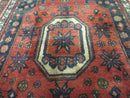 4' X 9' Antique Handmade Turkish Tribal Oriental Geometric Wool Rug
