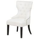 Baney Fabric Upholstered Dining Side Chair Cream and Black