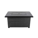 Lassen 4-Piece Firepit Set with Swivel Rocking Chairs
