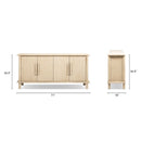 Milo - 4 Door Sideboard - Natural by HouseOfZazla