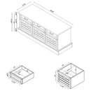 3 Drawer Storage Bench With Removable Baskets by HouseOfZazla