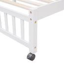 Bunk Bed With 6 Drawers And Flexible Shelves, Bottom Bed With Wheels by HouseOfZazla