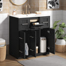 Bathroom Vanity With Undermount Sink, Soft-Close Doors, Drawers, Ceramic Sink by Unique Piece Furniture