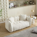 Cozy Beanbag Chair With High Resilience Foam Core For 2 by Unique Piece Furniture