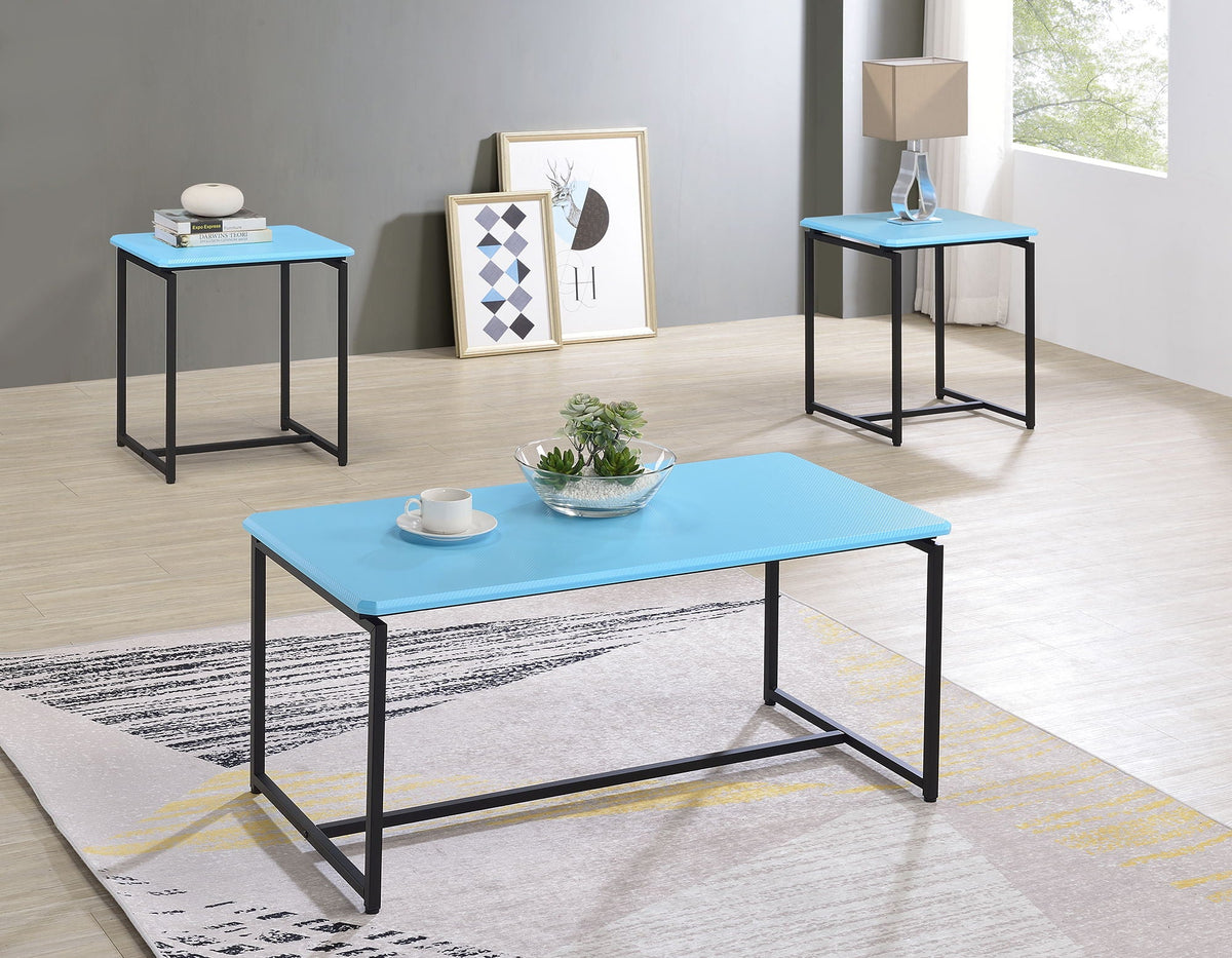 GT 3 Piece Carbon Fiber Wrap Coffee Table And End Table Set, photo 2 of 10