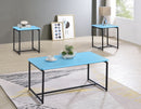 GT - 3 Piece Carbon Fiber Wrap Coffee Table And End Table (Set of 3) by Unique Piece Furniture