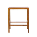 41.14-Inch Height Teak Finish Acacia Solid Wood Outdoor Dining Table by HouseOfZazla