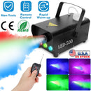 400W Fog Machine RGB LED Party Club DJ Fogger Rapid Heating Remote Control Wedding Stage Smoke Machine