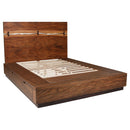 Beverly - 5 Piece Eastern King Bedroom Set - Walnut by HouseOfZazla