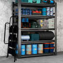 4 Step Folding Steel Ladder with Anti-Slip Pedals and Handrail by HouseOfZazla