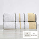 Decorative Cotton Stripe Bath Towel Set - Noelle Collection by Great Bay Home