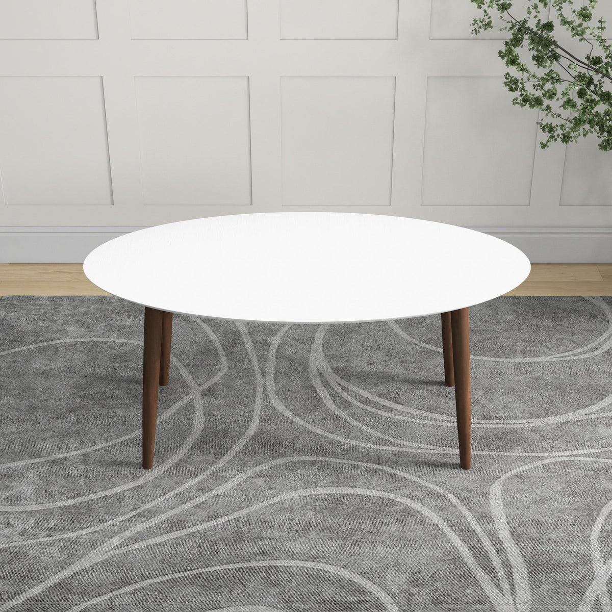 Ada - Mid-Century Modern Style Oval Dining Table, photo 12 of 16