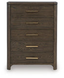 Radkin - Five Drawer Chest - Burnished Brown by Unique Piece Furniture