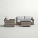 Stylish Sofa Seating Group With Cushions Perfect For Outdoor Gatherings by HouseOfZazla