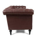 Traditional Square Arm Removable Cushion 3 Seater Sofa by Unique Piece Furniture