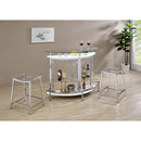 Staten - Backless Counter Stool (Set of 2) - Chrome by HouseOfZazla