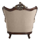 Ragnar - Chair With 2 Pillows - Light Brown Linen & Cherry