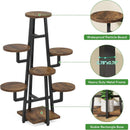 7 Tier Corner Plant Shelf With High Low Design For Living Room by HouseOfZazla