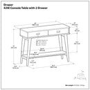 Draper - Console Table - Teak by HouseOfZazla