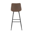 Durango - Industrial / Urban Fixed Height Barstool Square Footrest (Set of 2) - Black / Espresso