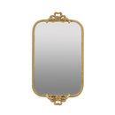 Ornate Gold Accent Tray with Mirrored Surface by HouseOfZazla