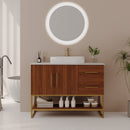 36" Modern Bathroom Vanity with Ceramic Vessel Sink