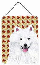American Eskimo Fall Leaves Portrait Wall or Door Hanging Prints