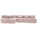 Upholstered Sofa Free Combined Sofa Couch With 2 Chaise Lounge And Five Back Pillows For Living Room by HouseOfZazla