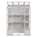 TOPMAX 78-Inch Wooden Greenhouse with Skylights and Folding Shelves by HouseOfZazla