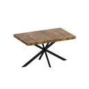 Retro Rectangular Stretch Dining Table With Embossed Center Plate by HouseOfZazla