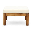 Outdoor L Shape 3pcs Acacia Wood Patio Sofa Set by HouseOfZazla