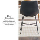 Xuma Urban Industrial Faux Leather Seating Collection (Dining Chair or Counter Stool), Set of 2