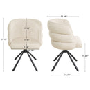 270 Degree Swivel Upholstered Desk Chairs (Set of 2) by Unique Piece Furniture