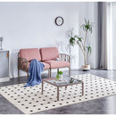 Patio indoor/ outdoor garden 2 single sofa armchairs plastic with soft cushion Weather waterproof chair Sectional Furniture for Balcony Garden Pool Lawn Backyard morden design sitting room sofa table