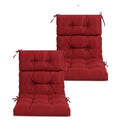 2 Piece High Back Patio Chair Cushion Set by HouseOfZazla