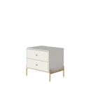 Jasper - Nightstand With 2 Drawers - Off White by HouseOfZazla