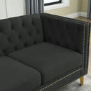Modern Sofa With Button Tufting, Upholstered Couch For Living Room by HouseOfZazla