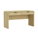 Grace - Office Desk & 2 Drawers - Oak by HouseOfZazla