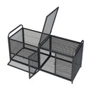Chicken Cage, Poultry Breeding Coop - Black / Silver by HouseOfZazla