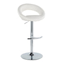 Posh - Contemporary Adjustable Barstool With Swivel With Rounded T Footrest (Set of 2) by HouseOfZazla