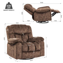 Swivel And Rocking Recliner Chair With Massage And Heating by HouseOfZazla