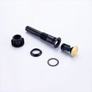 8 inch Widespread Bathroom Faucet Matte Black Bathroom Faucets for Sink 3 Hole Brass 2 Handle Lavatory Square Faucet Modern rv Bathroom Faucets