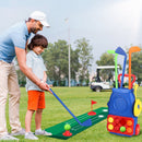 Toddler Golf Clubs Set Kids Golf Kits Toddler Golf Ball Game Play Set Golf Game with 4 Golf Sticks 8 Golf Balls 2 Golf Holes 1 Golf Mat for 3-6 Year O