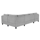 U Shaped Sectional Sofa, Corner Living Room Couch With Built In Cup Holders, Storage, USB Ports by HouseOfZazla